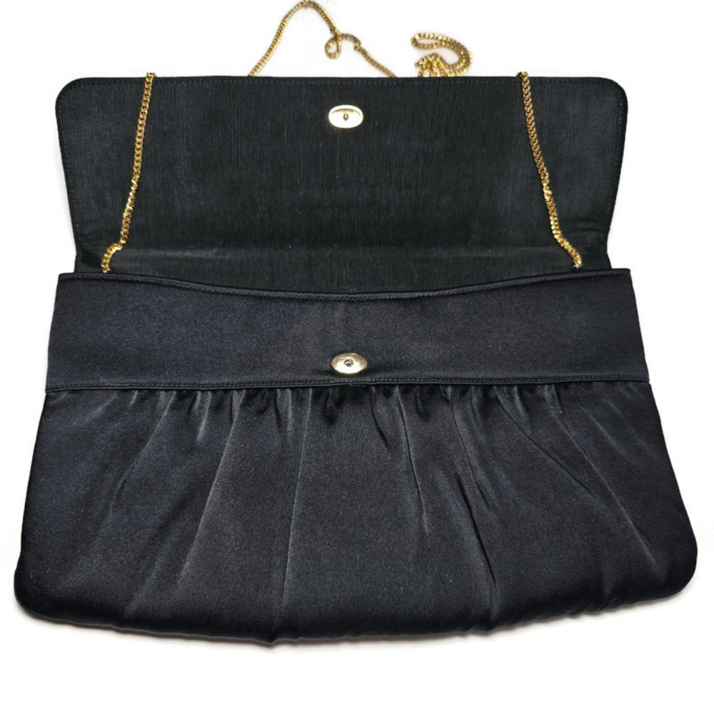 Vintage Black Crown Lewis Handbag Mid Century Modern Handbag, - Picture 5 of 15